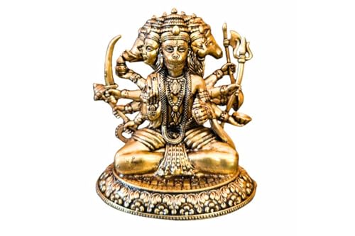 Panchmukhi Hanuman Idol for Home Temple | Bra...