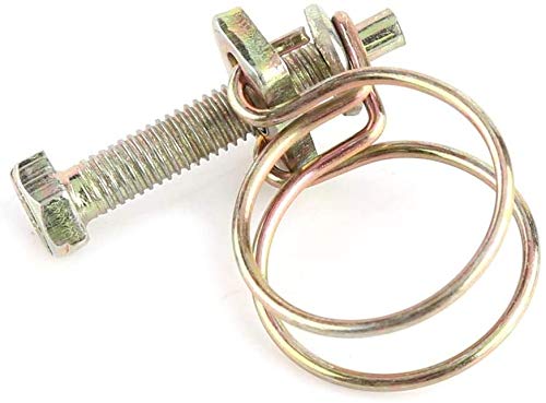 Water Hose Barb Clamp Adjustable Stainless Steel Convenient Double Wire Pipe Clip Hoop Plumbing Fastener 10pcs(25mm-29mm) - Image 4
