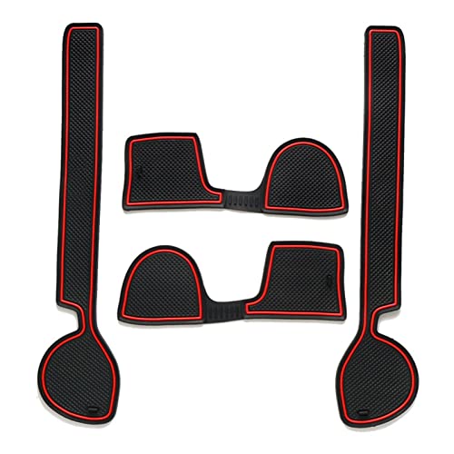 Tapis de porte antidérapant pour CR-V 3 rouge