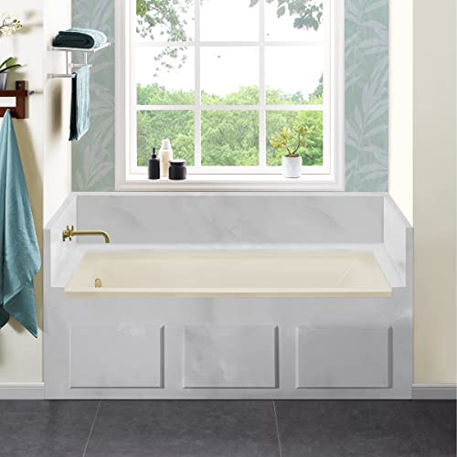 Image of Swiss Madison Voltaire 60 inch x 30 inch Left-Hand Drain Alcove Bathtub in Bisque