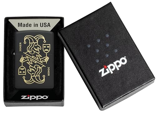 Encendedor Zippo personalizado diseño Joker negro mate miniatura 5