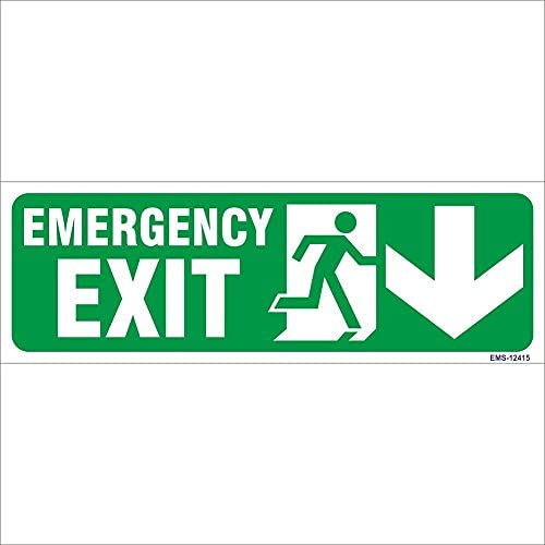 Amazing sign Night Glow Emergency Exit Men Running with down arrow Sign Board (B01M0JWTZM) Amazon Price History, Amazon Price Tracker