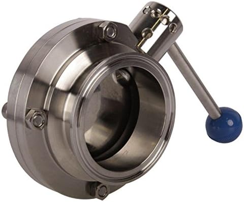 Butterfly Valve | Tri Clamp 3 inch Pull Handle - Stainless Steel SS304 / EPDM - Glacier Tanks - (2 Pack)