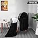 Utopia Bedding Fleece Blanket Throw XL Size Black (50x70 Inches) Ultra Soft Warm Lightweight Anti-Static Cozy Winter Blanket for Bed, Couch, Sofa and Chair, All-Season Home Decor Gift for Men & Women