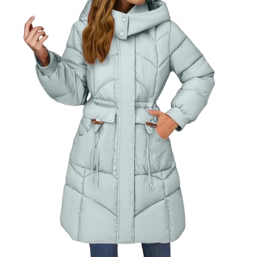 Giubbotto Donna Invernale Lungo：Giacca invernale da donna, cappotto trapuntato da donna, piumino da donna, parka invernale da donna, giacca lunga da donna, piumino da donna sono il compagno perfetto per la stagione fredda. La fodera termica di alta qualità fornisce un calore eccellente che consente di praticare le attività all'aperto anche a temperature molto basse.