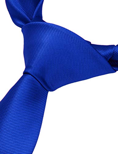 Image of GUSLESON 3.15 inch(8cm) Solid Color Necktie and Pocket Square Cufflinks Sets For Men + Gift Box
