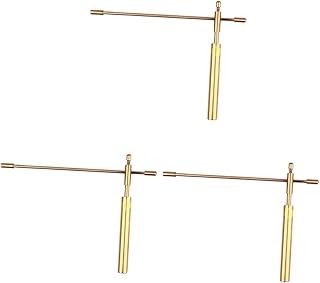 Gadpiparty Divining Rods Copper 3pcs Ruler Rotary Tool dowsing rods Water Portable dowsing divining rods to Rotate Ghost