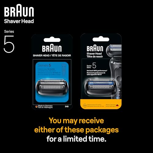 Braun Series 5 Electric Shaver Replacement Head, Easily Attach Your Shaver Head for a Shave as efficient as Day one, Compatible with New Generation Series 5 Shavers, 54B, Black - image 7