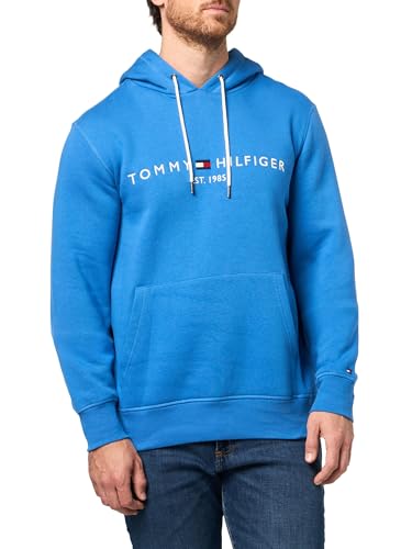 Image of Tommy Hilfiger Men's Medium Weight Fleece Hoodie Sweatshirt With Embroidered Logo, Also Available in Big & Tall