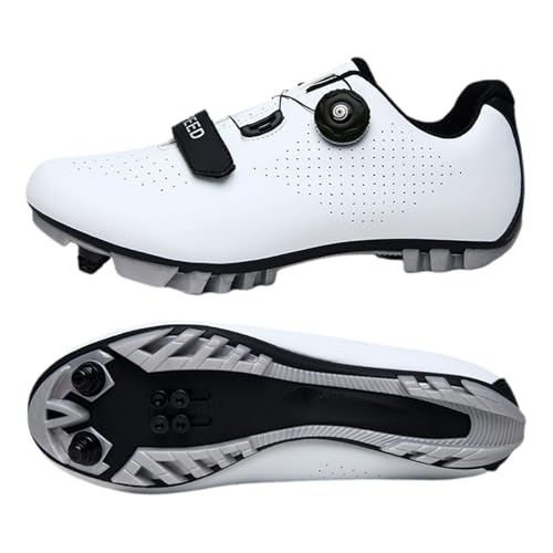 Fooceoute Zapatillas De Ciclismo Respirables,Zapatos para Bicicletas Hombres,Zapatos De Ciclismo para Hombre,Postura De ConduccióN Correcta,Apto para Ciclismo Indoor Y Ciclismo De Carretera
