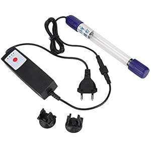 Hffheer Estanque de Acuario Esterilizador Ultravioleta Sumergible Desinfección de acuarios Agua Ahorro de energía Lámpara de esterilización UV Lámpara de Muerte de Algas para Tanques de Peces (2#)