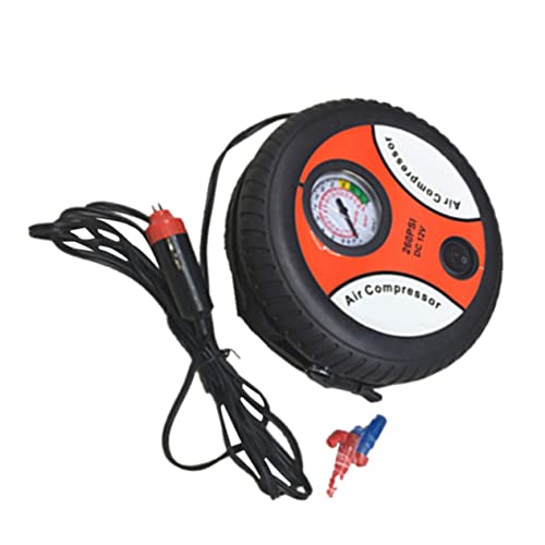 Beatifufu Inflador De Neumáticos Inflador Coche Compresor De Aire Portatil Bomba De Compresor De Aire Black