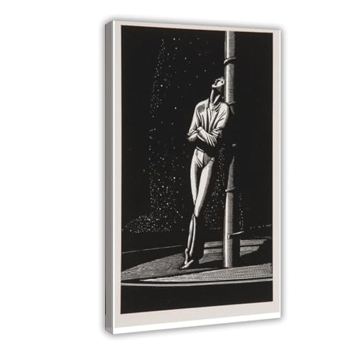 Affiches sur toile Rockwell Kent Man at Mast | Décoration murale salon avec cadre à suspendre