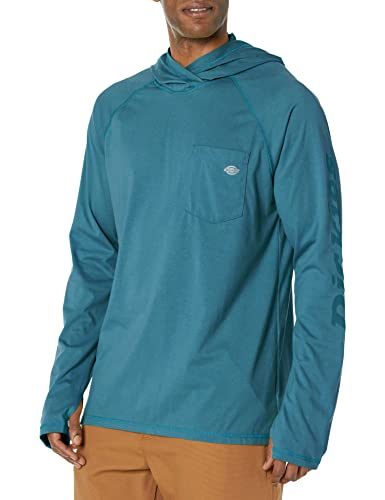 Dickies manga larga de rendimiento de refrigeración camisa de trabajo azul para hombre
