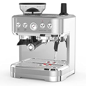 Aptliton Bean to Cup Coffee Machine with Grinder & Milk Frother, 15Bar, Cappucino, Espresso & Latte Machine Coffee Machines Electric Coffee Maker with 2 Capacity Options
