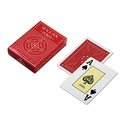Parksons Cartamundi Private Limited-MH Adult Black Box Poker Playing Card Game, Modern, Red - Image 4 thumbnail