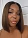 Beauty Forever Bob Wig Human Hair Black to Chestnut Brown Yaki Straight Bob Glueless Lace Front 150% Density 10 Inches Pre Cut Plucked HD Lace Bye Bye Knots Ready to Go Short Wig Beginner Friendly