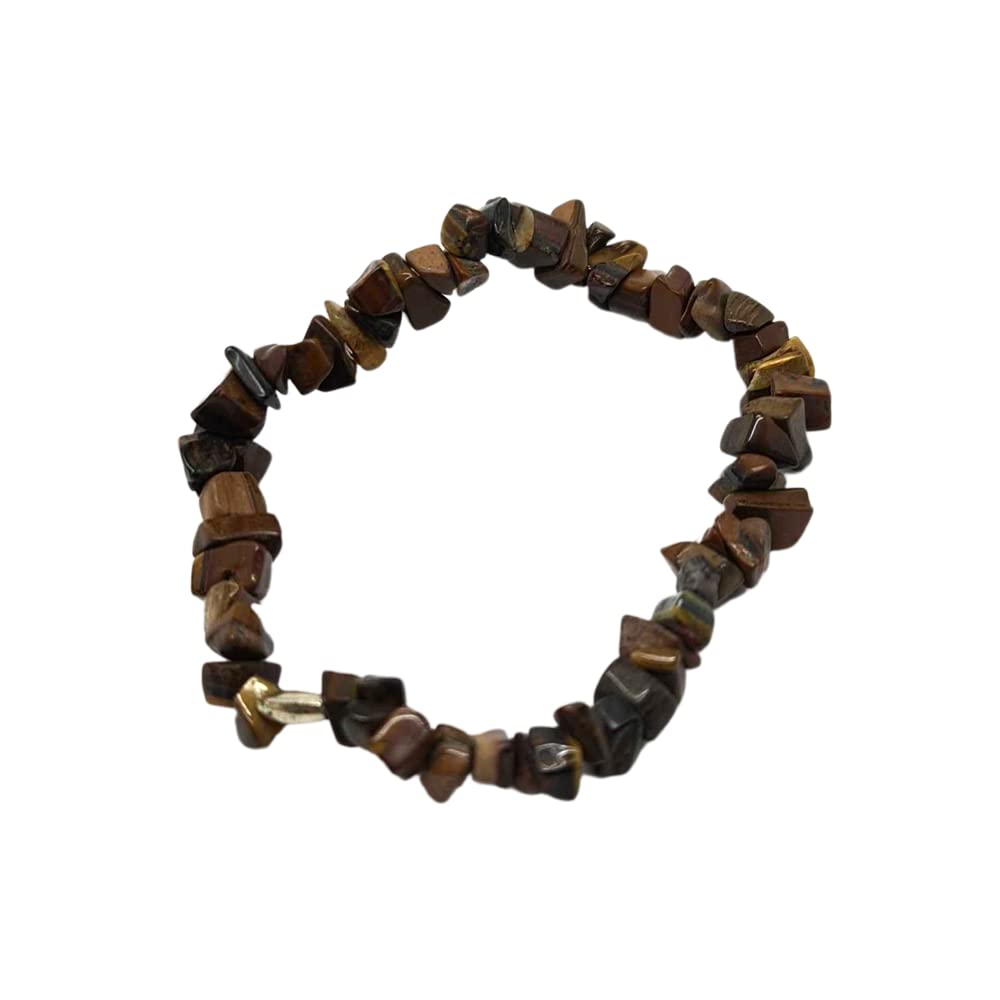 VIE Naturals Gemstone Chip Stretch Bracelet, Tiger Eye, One