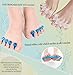 Gel Toe Separators, Toe Streightener for Relaxing Foot Pain, Bunions, Hammer Toes, Plantar Fasciitis, Hallux Valgus(6Pcs)
