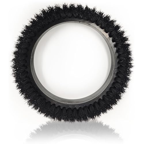 showingo Commercial 237049 Nylon Carpet Shampoo Orbiter Brush Replacement For Vacuum Cleaner ORB550MC Orbiter Floor Machine, 10' Diameter, Black
