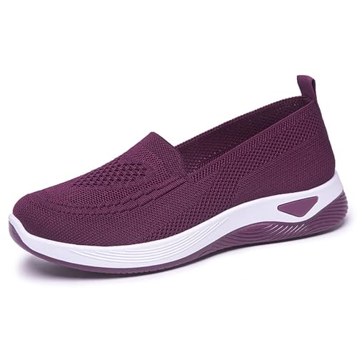 Générique Chaussure Femme Basket Compensee Femme Chaussures pour Femmes Chaussures décontractées Ethniques d'été Creux Respirant Talon Plat Semelle...