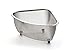 RSVP International Endurance® In-Sink Mesh Colander Strainer Basket, 3 Quart | Organize Sponges, Collect Food Scraps | Dishwasher Safe | Small Corner Basket | Steaming, Draining & Rinsing