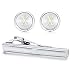 FIBO STEEL Personalized Initial Cufflinks Tie Clips Set for Men Gifts Custom Letter Wedding Cufflinks Case