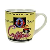  Old Coffee House Kaffeebecher, Kaffee Becher, Kaffeetasse, Tasse, Gelb, 230 ml