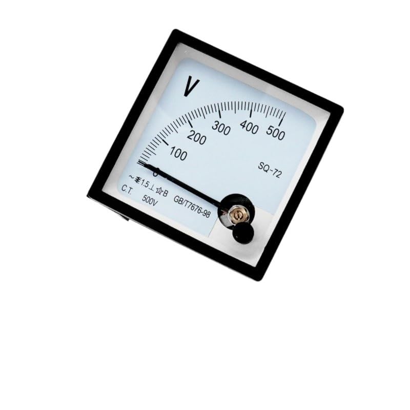 AC 0-450V 250V 300V 500V Analog Panel Volt Voltage Meter Voltmeter Gauge SQ72 72 * 72mm Pointer Type Meter(450V)