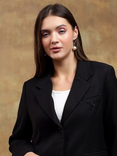 Image of KOTTY Womens Cotton Blend Standard Length Elegant Style Coat - Classic Style with Modern Detailing