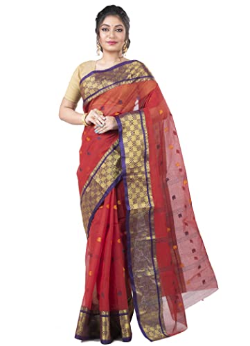 Image of Woven Tangail Pure Cotton Saree