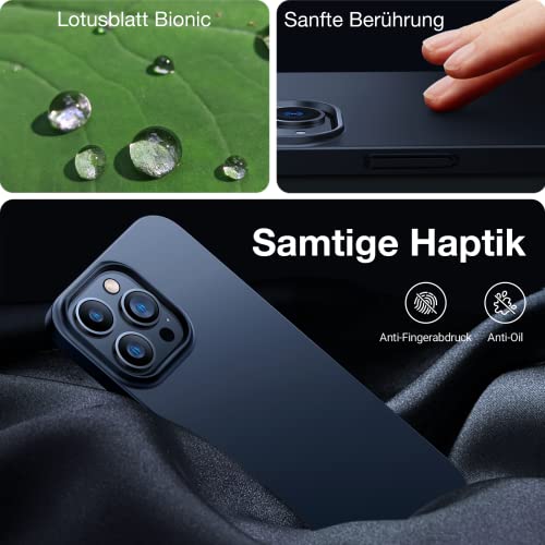 Torras ultra dünne Hülle für iPhone 14 Pro Max mit 9H Schutzglas