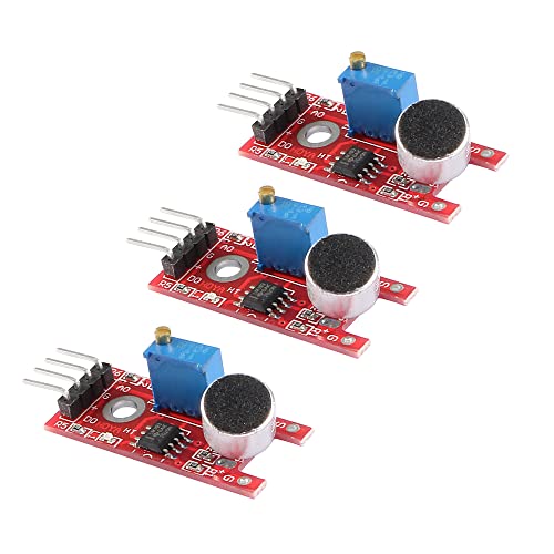 uxcell Sound Microphone Sensor Detection Module with DO AO for Arduino UNO R3 AVR PIC 3pcs