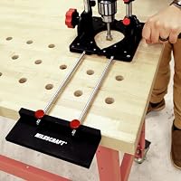 Milescraft 1349 DrillFence - Parallelanschlag für den DrillMatePRO von Milescraft ist variabel verstellbar. Für Abstände von 37mm bis 320mm von der Kante. Garantiert exaktes wiederholbares Bohren – Ansicht 3