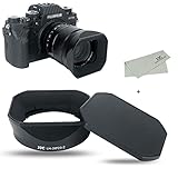 JJC LH-XF23 II メタル 正方形 レンズフード + フードキャップ Fujifilm XF 33mm F1.4 R LM WR & Fujifilm XF 23mm F1.4 R LM WR レンズ 用 富士フイルム LH-XF23 II/LH-XF23-2 レンズフード 互換