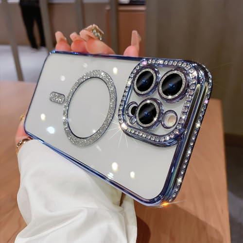Étui transparent de lentille de strass iPhone 14 Pro Max ENILSA