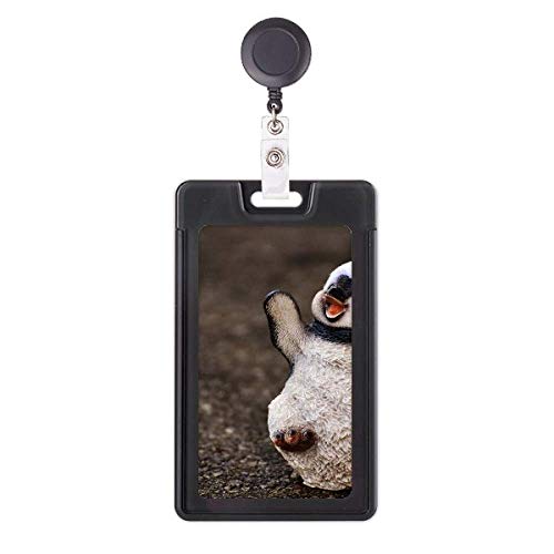 Porte-badge rétractable pingouin avec cordon extensible haute résistance