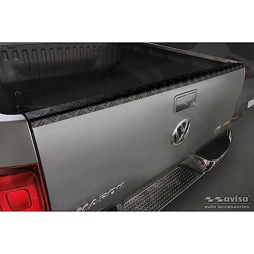 Protection de hayon arrière alu noir Avisa pour pick-up Volkswagen Amarok 2010-
