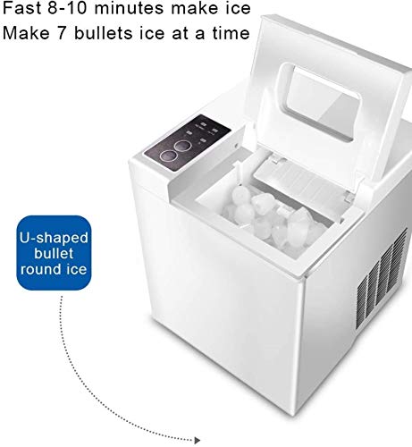 Mini máquina automática de hielo eléctrica 15 kg/24h miniatura 6