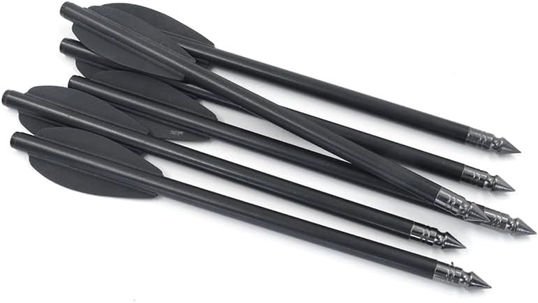 18pcs 6.3 Inch Aluminum Short Arrows Multi-Color Mini Arrows for Practice and Target Shooting with Compact Bow