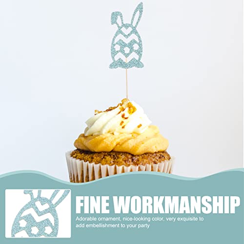 Toppers de Pascua Amosfun para decoración de cupcakes y repostería creativa 7