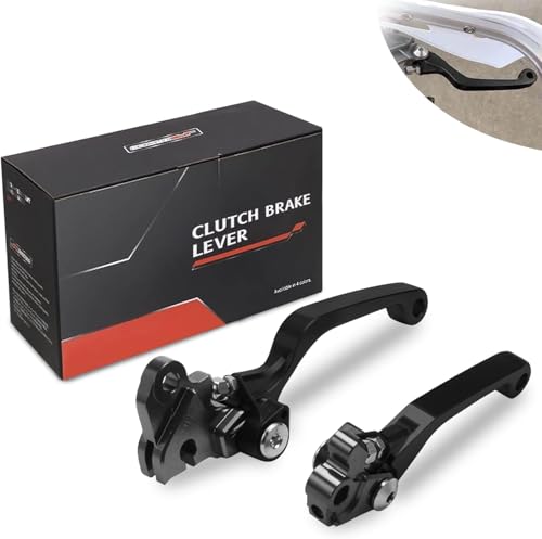 Levier de frein pour moto tout-terrain noir idéal pour les sorties enduro