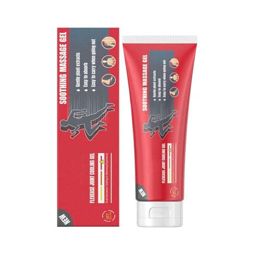 Gel conjunto | del dolor muscular de 100 ml | Crema de masaje calmante no grasosa | Crema muscular rápida para rodillas, cintura, cuello, manos y pies