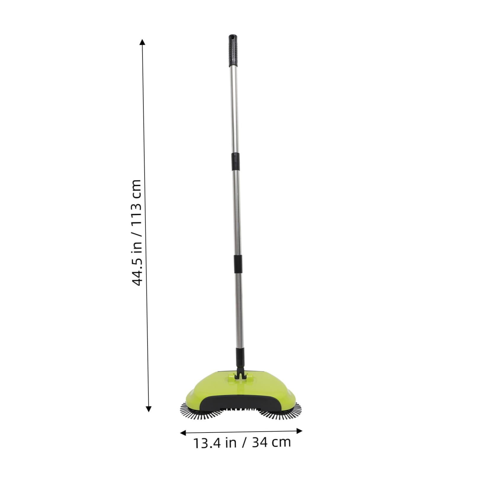 Cabilock Hand Push Sweeper Broom Dustpan Broom Mop Vacuum for Hard Floors 360° Rotating Cleaning Tool