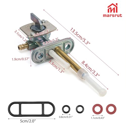 Image of Fuel Valve Petcock Compatible with Kawasaki KLX125, SUZUKI DRZ 125 DRZ125 2003-2007, Upgraded Assembly Replacement Part, Fuel Tank Petcock Shut Off Valve Switch