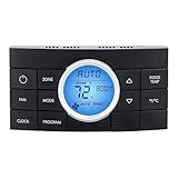 Black 3314082.000 RV Thermostat Multi-Zone Comfort Control Center 2, 10-Button Compatible with Dometic Air Conditioner Series 579, 595, 600, 6308, 520, 6218XX, 6318XX, 6418XX, 6518XX, 457915, 459516