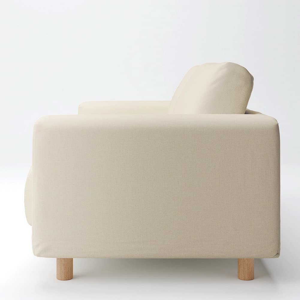 無印良品☆フェザーポケットコイル 2シーター 生成カバー Amazon.co.jp: 無印良品 カバー 生成 綿麻バスケット織 ソファ本体 2