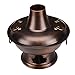 Kitchen Fondue Fryers duży nieprzywierający rondel węgiel miedziany gorący garnek gospodarstwo domowe czysta miedź węgiel komercyjny jagnię gorący garnek ręcznie dziedziczone rzemiosło (kolor: Brązowy, rozmiar: 38 cm)