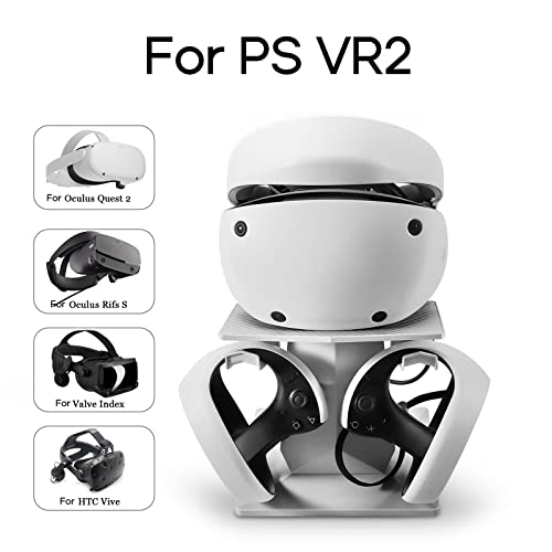 Soporte para auriculares VR2 con base estable para almacenar controladores 2