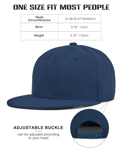 Image of Century Star Snapback Hats for Men Flat Bill Brim Baseball Cap Women Adjustable Hip Hop Style Blank Trucker Hat